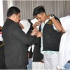 Kepala BNN Kuningan, Guruh Zulkarnaen saat melantik satgas anti narkoba.